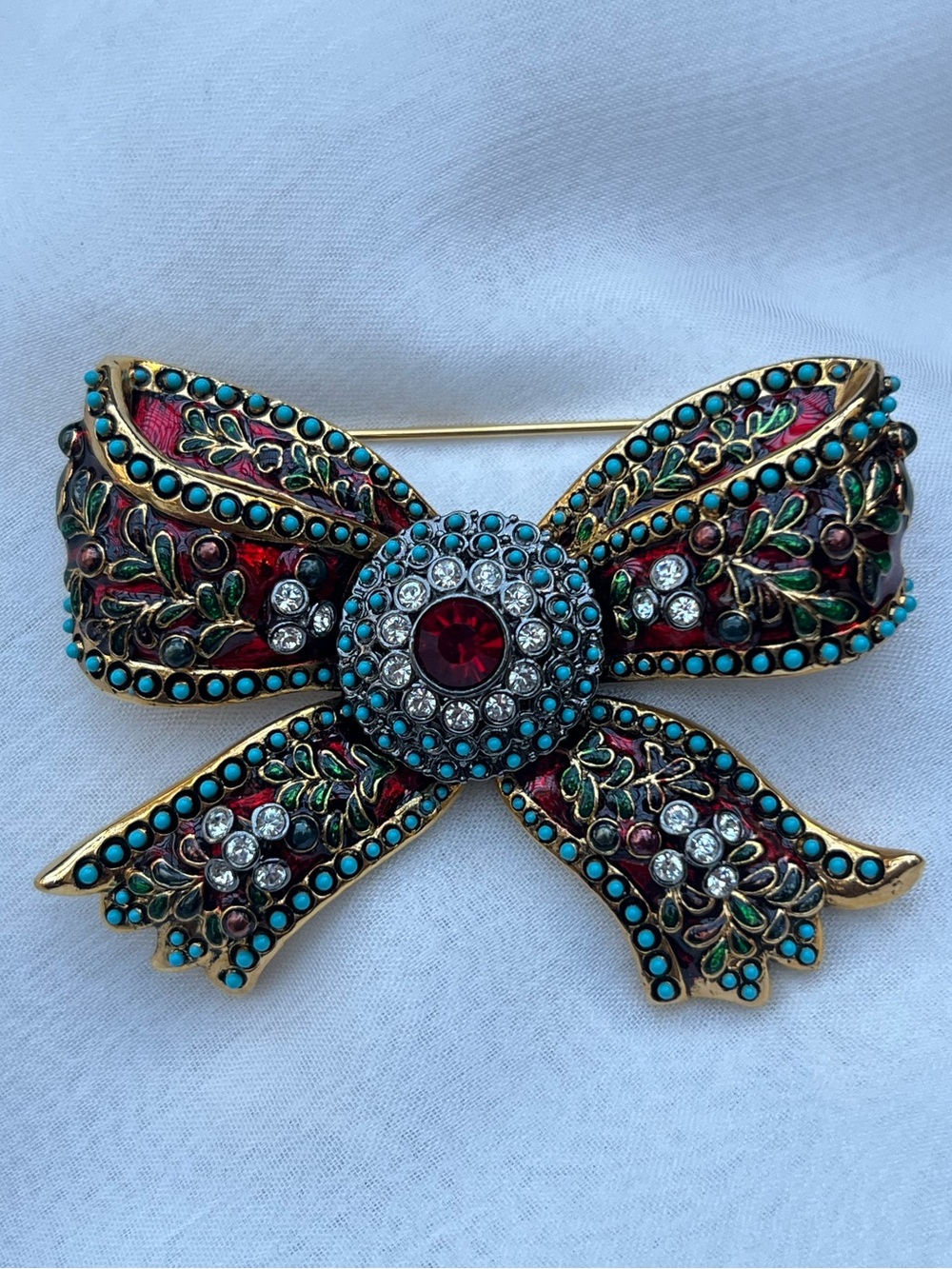 RARE Joan Rivers St. Petersburg Bow Brooch